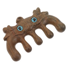 IWOWHERO Wide Tooth Hair Massage Comb Carved Scalp Detangler Comb for Gentle Styling Relaxation Elegant Sandalwood Design Family Friends