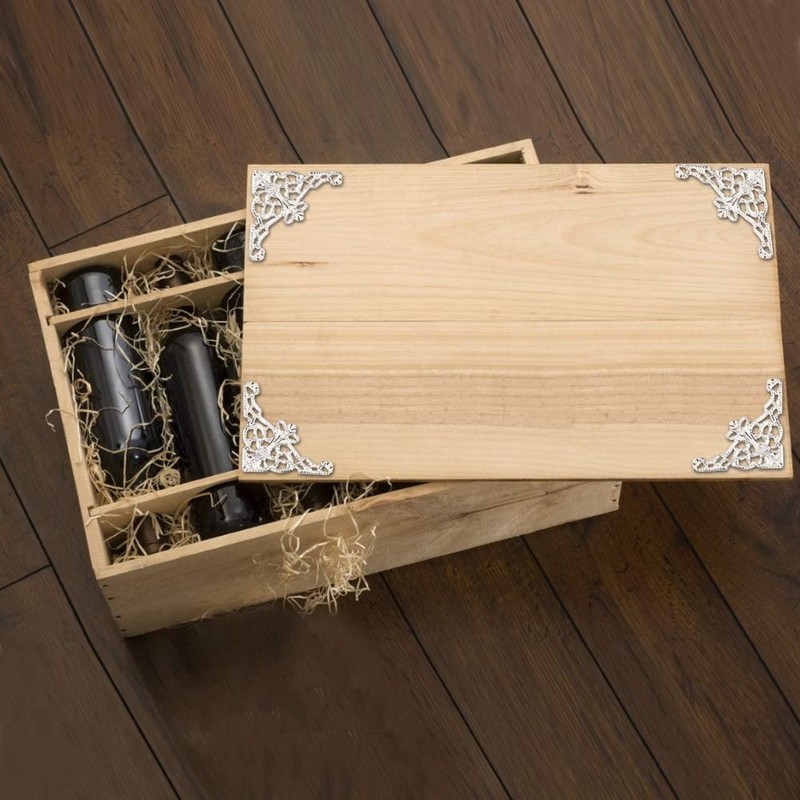 Antique Box Corner, 20Pcs Metal Corner Protectors Guard Edge Decorative