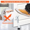 KOVOSCH Kickdown Door Stoppers 4 Inches, Heavy Duty Door Stoppers