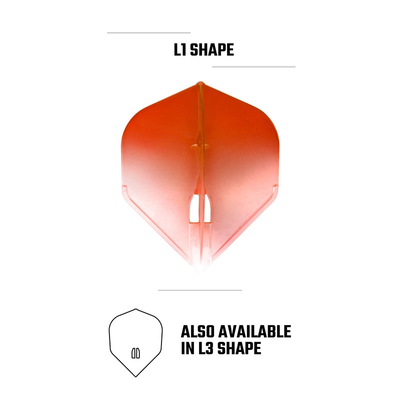 L-Style Champagne Flight Pro Twotone White Clear Standard Colour Orange