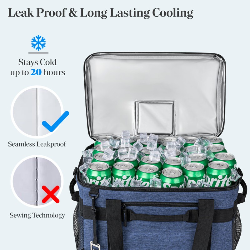 OPUX Soft Cooler Bag, Insulated Collapsible Soft Sided Portable Cooler,