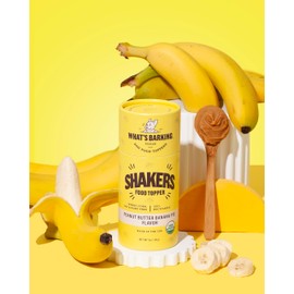 What's Barking Shakers Meal Toppers - Premium Dog Treats, Natural Ingredients, Made in The USA (5 oz, Organic Peanut Butter Banana Pie)