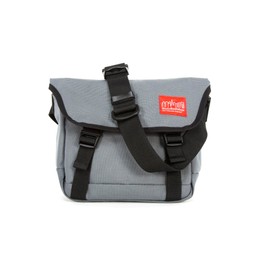 Manhattan Portage Kent Messenger Bag with Fold-Over Flap Zippered Exterior Pocket Adjustable Shoulder Strap and Organizational Compartments (Grey)