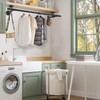 Fobule 48'' Wall Mounted Clothes Rack Iron Industrial Pipe Clothes