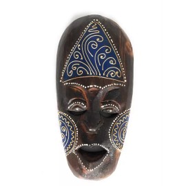 Tikimaster Tribal Tiki Mask 8" Blue - Tattoo Primitive Art | #wib370320b