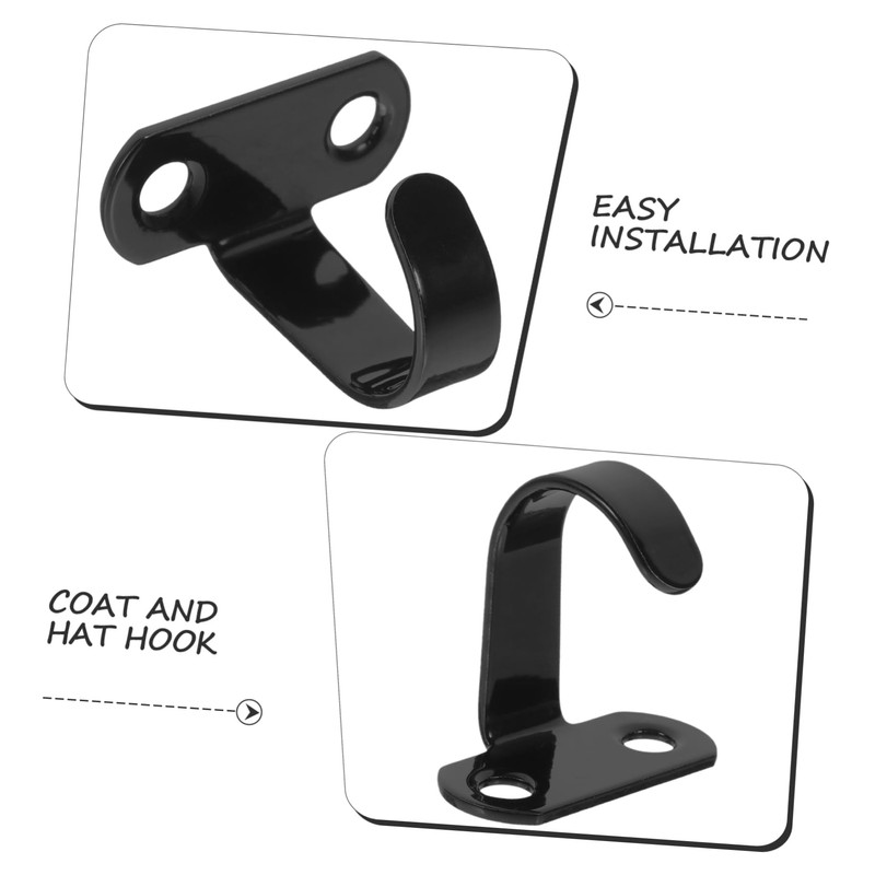 ULTECHNOVO 6Pcs Heavy Duty Iron Ceiling Hooks Screw Mounted Under