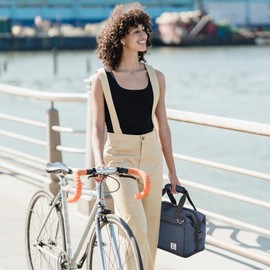 Brisby - Four Layer Insulated Cooler Bag - Lunch Bag 12 Litres - Extra Space - Foldable (Blue)