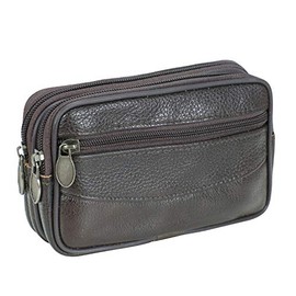 SOTALA Bum Bag Bum Bag Purse Genuine Leather in Black or Brown, brown, money belt