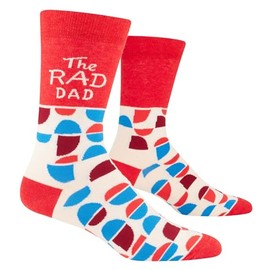 Blue Q Men's Funny Crew Socks - Gifts for Dad, Grandad, Pet Dad (fit shoe size 7-12)