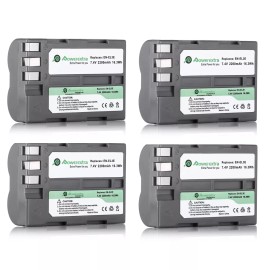 For Nikon EN-EL3e ENEL3e Battery For Nikon D50 D70S D80 D90 D100 D200 D300S D700 / Charger - 4 x EN-EL3e Battery