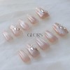 [GLORS] Purly Handmade Medium Ballerina Press on Nails | SCSbutterfly