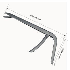 Crazy Shark Stainless Steel Fish Hook Remover Hookout Hook Out 9.5in (Gray)