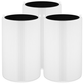 3 Pack Blue Pure 411 Filter Replacement for Blueair Blue Pure 411 Genuine, 411+, 411 Auto and MINI Air Purifier, H13 True HEPA Filter, Particle and Activated Carbon by Funmit