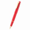 Jinhao 80 Red Fiber Brushed Fountain Pen, Iridium Extra Fine