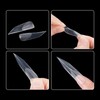 BNG Pack of 120 Matte Dual Nail Shapes for Gel