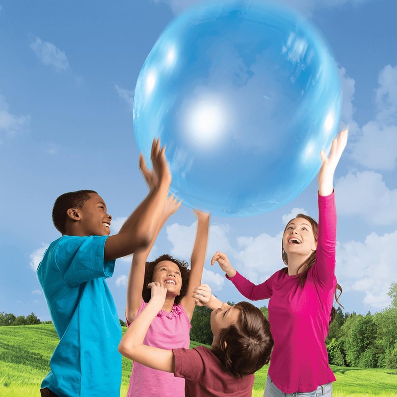 Wubble Super Bubble Ball - Blue (With Pump) | Looks