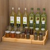 UgyDuky 3-Tier Spice Rack Kitchen Cabinet Organizer, Spice Pantry, Bamboo