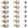 Probrico 6 Pack -Brushed Nickel Entry Knob and Single Cylinder