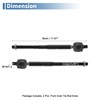 X AUTOHAUX 2 Pcs Front Inner Tie Rod Ends Kit