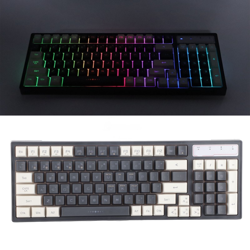 2.4G Wireless Gaming Keyboard 96 Keys Ergonomic Long Standby Time