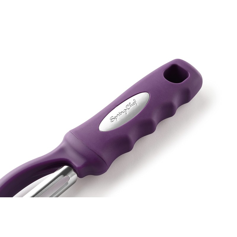 Spring Chef Premium Swivel Vegetable Peeler, Soft Grip Handle and