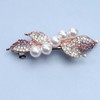 Yheakne Bridal Jewellery Pearl Rhinestone Hair Clip Shiny Crystal Hair