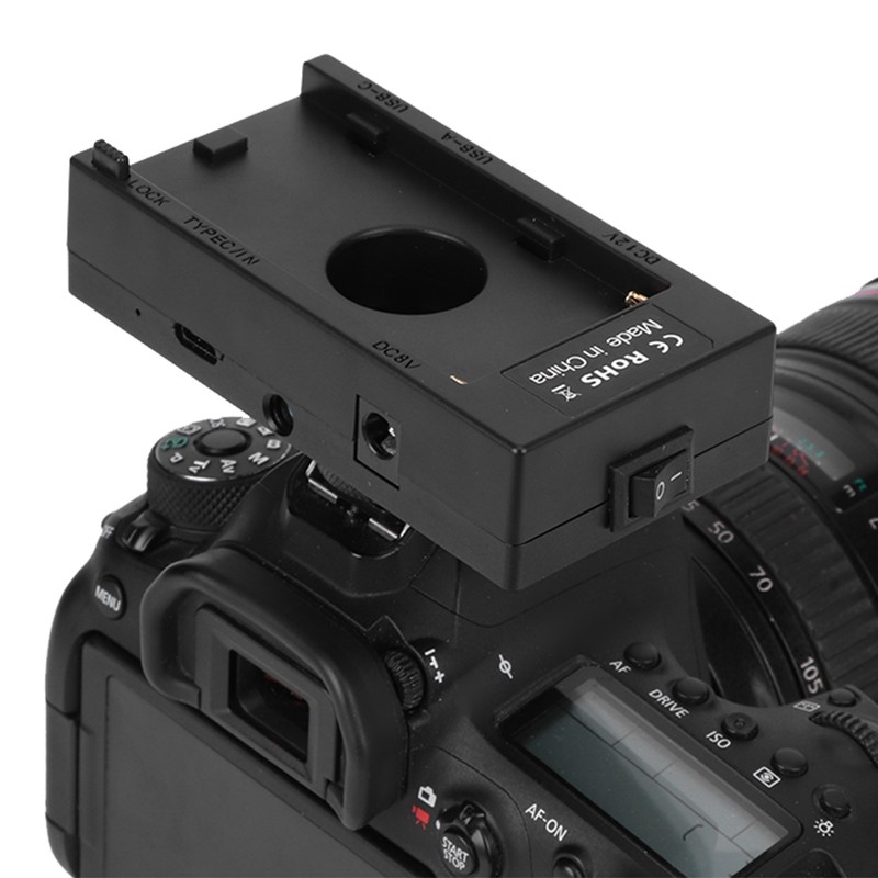 F01AF970 Plastic Alloy Battery Plate Adapter for Monitor Fill Light
