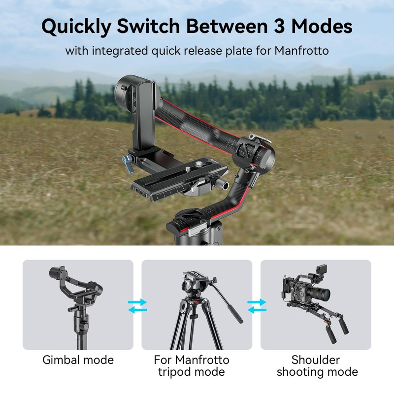 SmallRig Quick Release Plate for Manfrotto Style for DJI RS