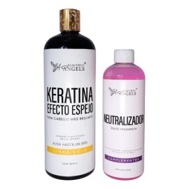 Kit Keratina Efecto Espejo Ap 1l, Neutralizador 500 Ml