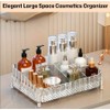 NOBLEPOSH Luxury Makeup Organizer, Vanity Countertop Organizer, Elegant Makeup &