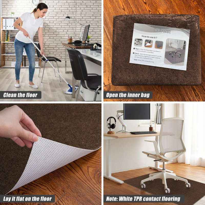 Sycoodeal Office Chair Mat for Hardwood Floor,Office Computer Gaming Chair