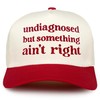 Two Tone Vintage Snapback Hat - Undiagnosed But Something Ain't