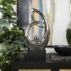Deco 79 Ceramic Abstract Decorative Sculpture Looped Home Decor Statue