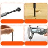 4 Pcs Full Round Bore Gauge, 3-13mm Small Hole Gauge