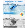 1080P Kids Waterproof Camera - 10FT Underwater Camera Birthday Gifts