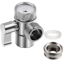 Faucet Splitter Diverter Valve to Hose Adapter, Sink Faucet Diverter Valve for Kitchen and Bathroom