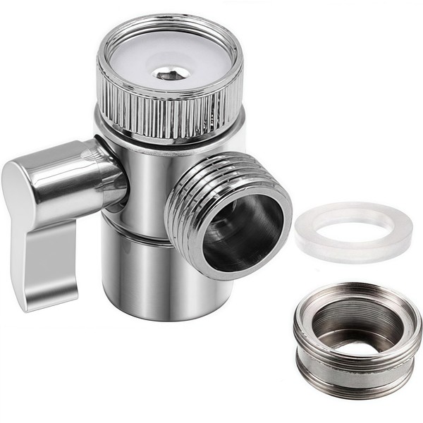 Faucet Splitter Diverter Valve to Hose Adapter, Sink Faucet Diverter