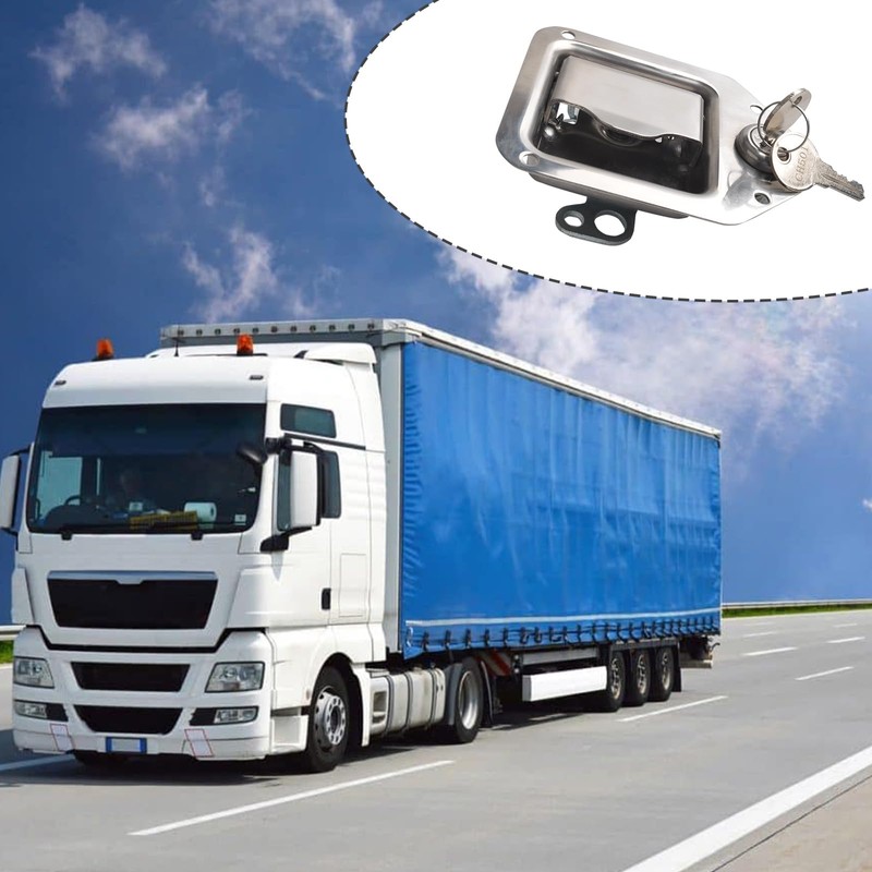 FGJQEFG Truck Tool Box Lock Handle-Tool Box Replacement Latch-Stainless Steel