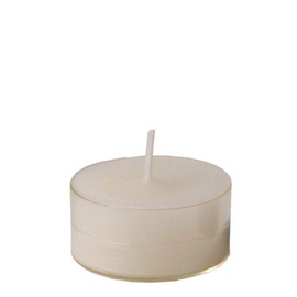 Spaas 24 Scented Clearlights, Tealights in Transparent Clear Cup, 4.5 Hours, Sensual Blush