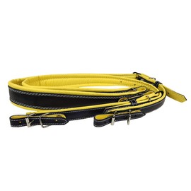 Accordion Straps Leather 60-120 Bass Black / Yellow, yellow