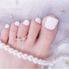 Sethexy - Uñas postizas de color sólido, brillantes, cuadradas, con