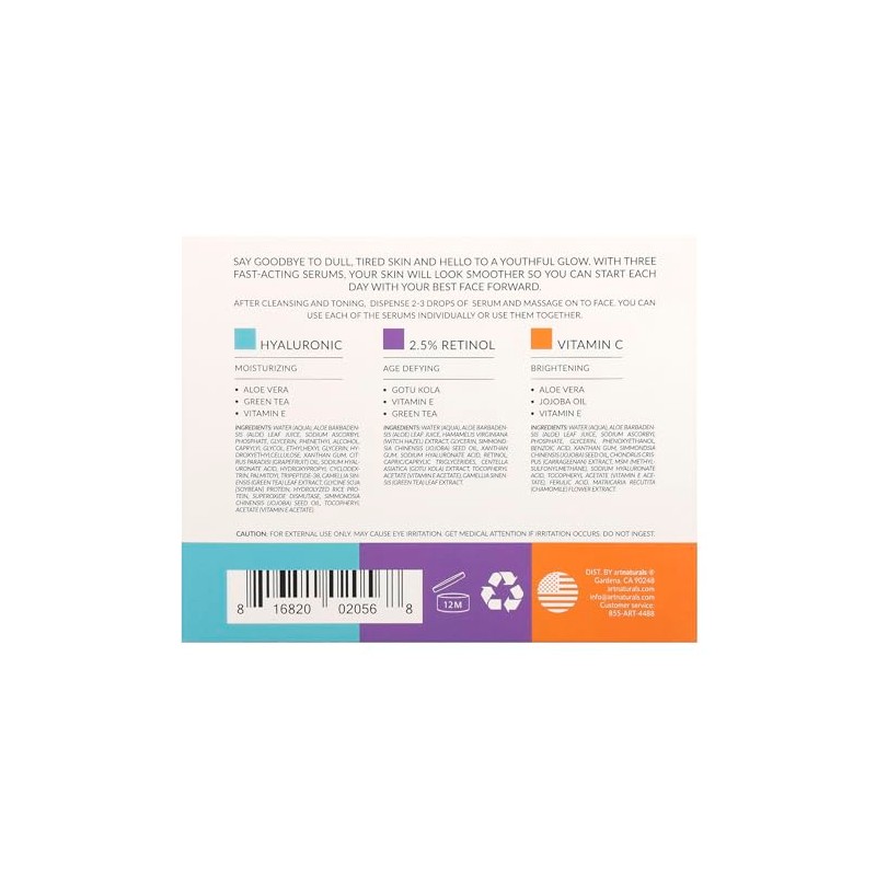Artnaturals Anti Aging Set, 3 Count