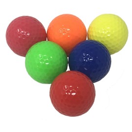 Miniature Golf Balls - Colored Mini Golf Balls - 24 Pack, Red, Yellow, Blue, Orange, Green, Pink Color Balls (4 Each)