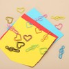 PATIKIL 100pcs Paper Clip, Heart Style Paper Clip Small Cute