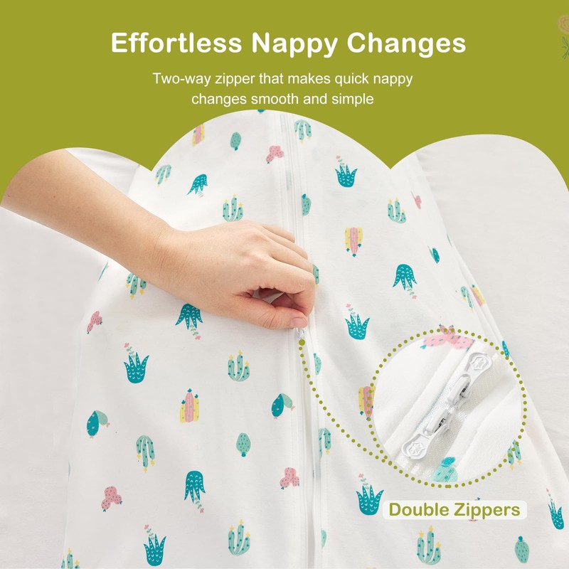 Nivolltha 0.5 TOG Baby Sleeping Bag, 100% Cotton Super Soft