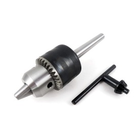 Taytools 467221 1/16-1/2 inch 3 Jaw Drill Chuck with MT1 Taper and Jaw Tightening Key or Drill Press, Mill or Lathe