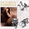 Suplight 925 Sterling Silver Octopus Ear Cuff Small Cartilage Cuff