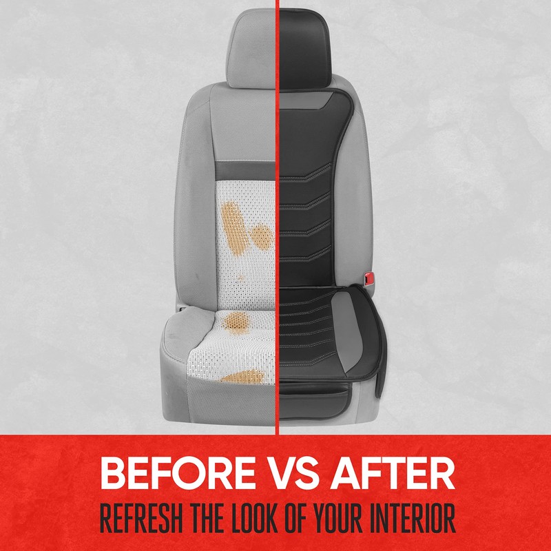 Motor Trend LuxeFit Gray Seat Covers for Cars Trucks Van