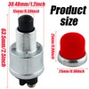 3Pcs Push Button Momentary Starter Switch, Weatherproof Engine Start Push