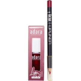 Lip combo Lip Oil Adara + Lapiz Delineador Ivy Disponible en 3 tonos virales (Red Velvet)